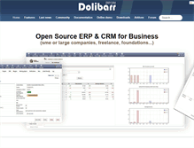 Tablet Screenshot of dolibarr.org